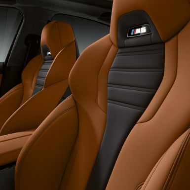Parrilla de riñón BMW. Toma frontal del diseño de riñón en BMW M5 Competition.