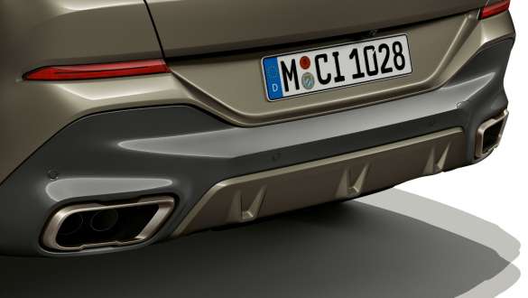 Sistema M sport de BMW X6. Close-up of del sistema M sport de BMW X6.