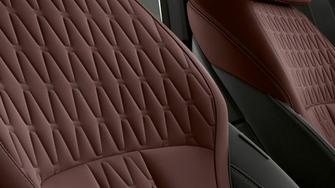 Tapizado del BMW X6 Individual. Interior del BMW X6 Individual con vista del tapizado.