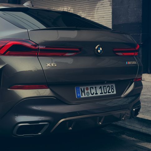 Sistema M sport de BMW X6. Close-up of del sistema M sport de BMW X6.