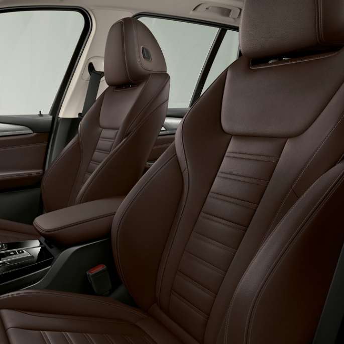 BMW iX3 G08 Acabado Impressive Asientos deportivos en cuero Vernasca Schwarz BMW iX3 G08 2020 Acabado Impressive Asientos deportivos para conductor y acompañante en cuero Vernasca Schwarz Interior
