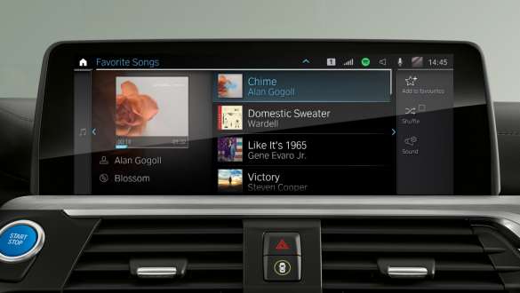 Connected Music (incl. Spotify) BMW iX3 G08 Connected Music (incl. Spotify) BMW iX3 G08 2020 Display de control Interior