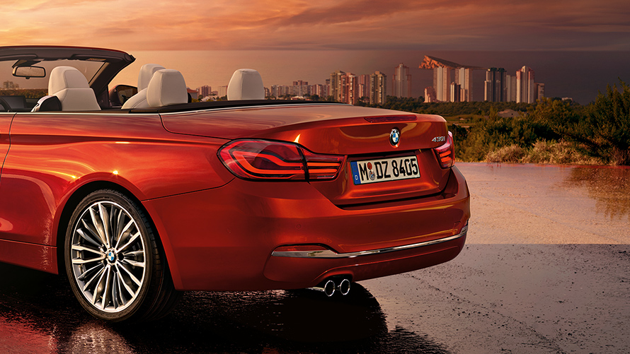 BMW Serie 4 Convertible, Parte Trasera. BMW Serie 4 Convertible, Parte Trasera.