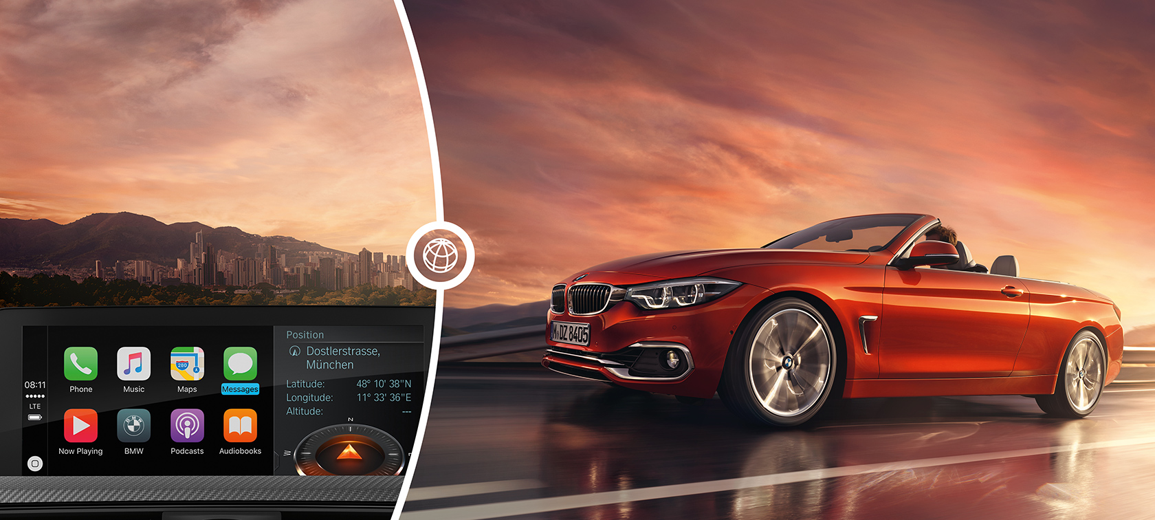 BMW Serie 4 Convertible, Apple CarPlay®. BMW Serie 4 Convertible, Apple CarPlay®.