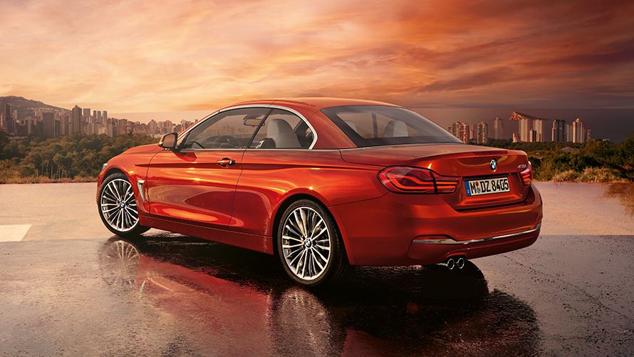 BMW Serie 4 Convertible, Vista Lateral. BMW Serie 4 Convertible, Vista Lateral.