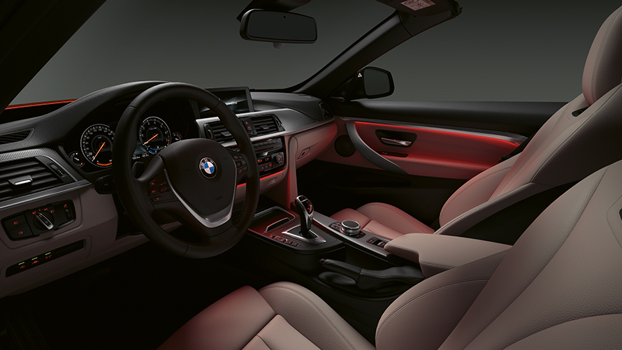 Interior exclusivo, BMW Serie 4 Convertible. Interior exclusivo, BMW Serie 4 Convertible.