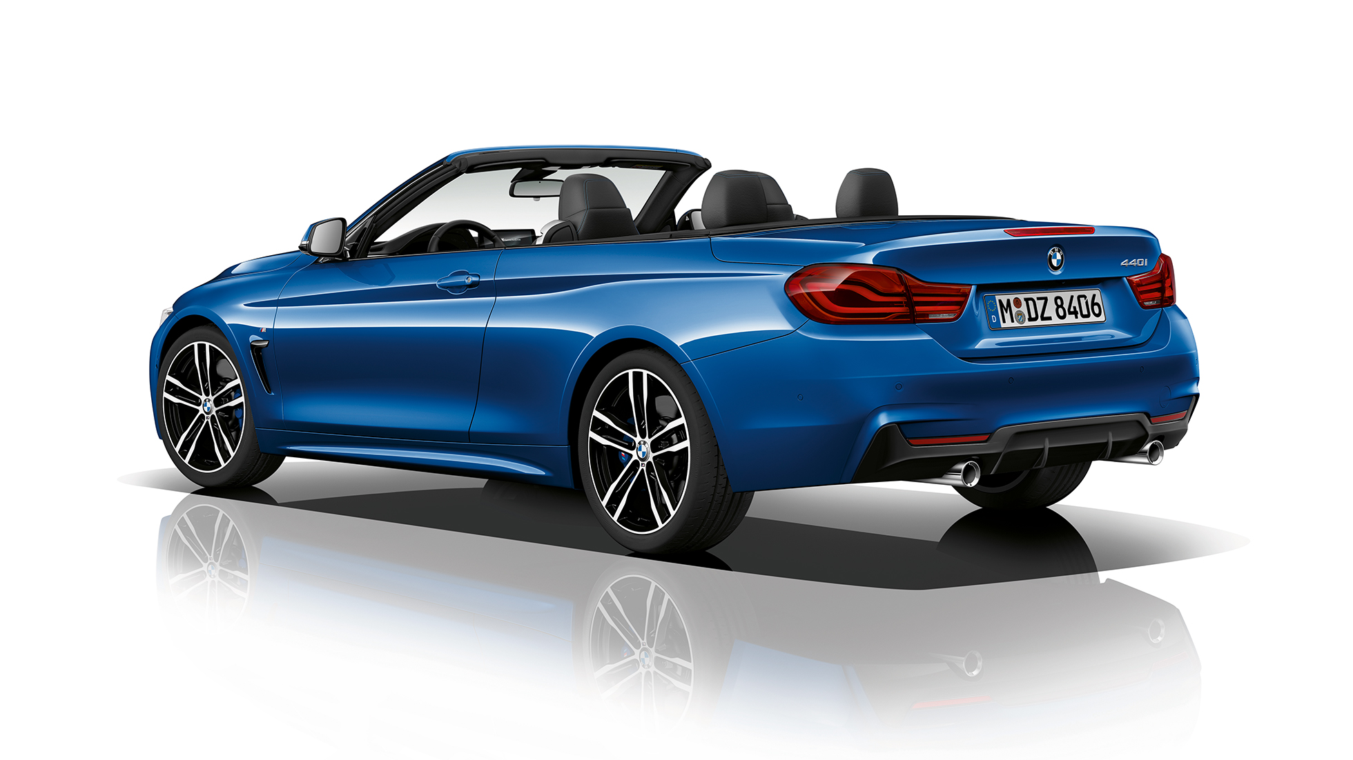 BMW Serie 4 Convertible, toma trasera de tres cuartos del Modelo M Sport BMW Serie 4 Convertible, toma trasera de tres cuartos del Modelo M Sport