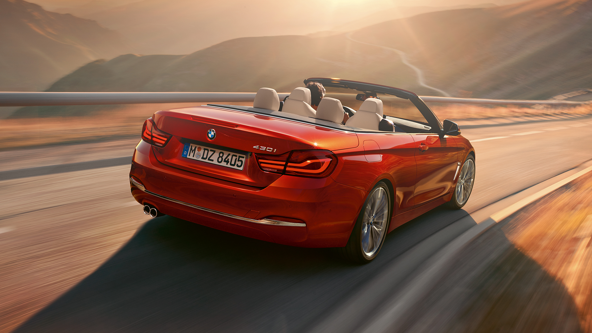 BMW Serie 4 Convertible, toma frontal. BMW Serie 4 Convertible, toma fija de la parte frontal