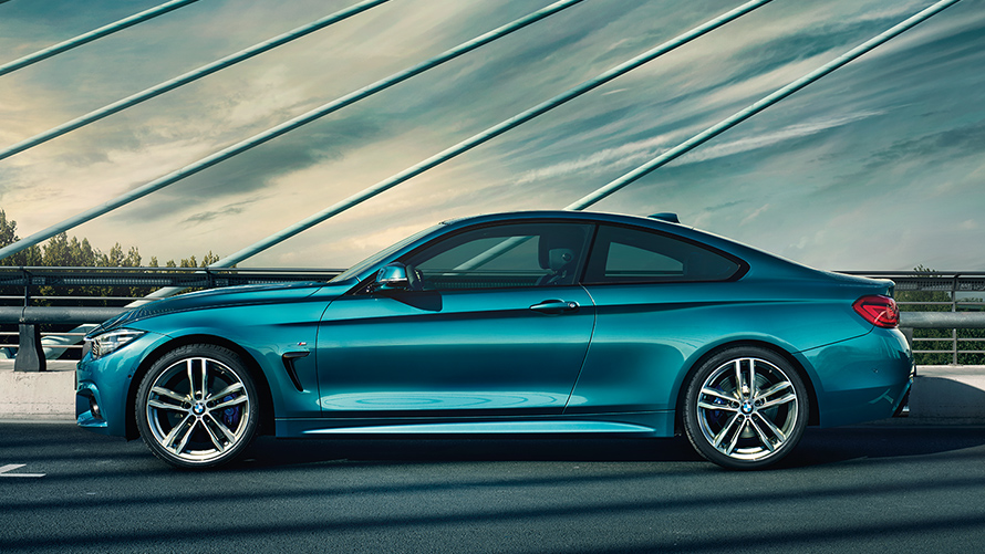 BMW Serie 4 Coupé, Vista lateral. BMW Serie 4 Coupé, Vista lateral.