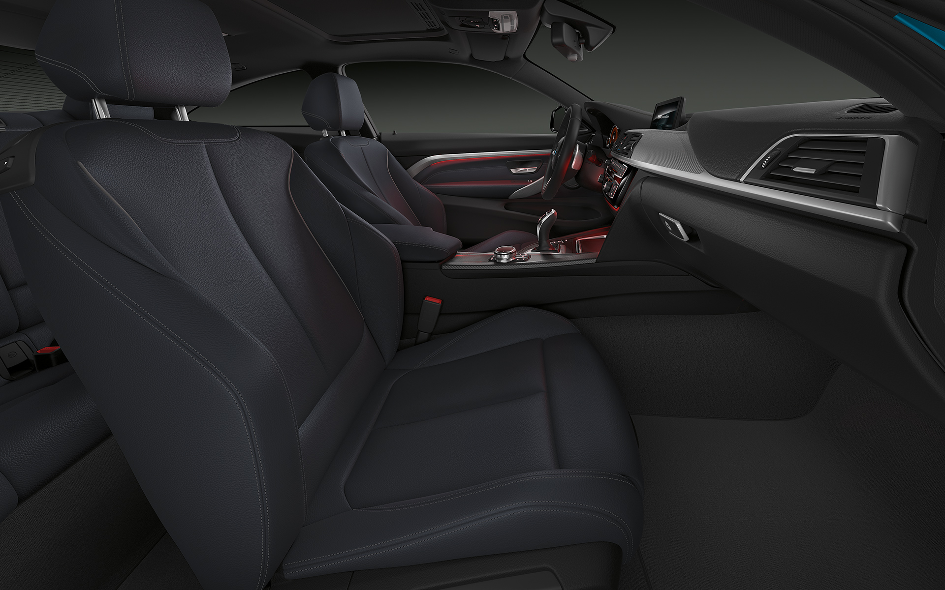 Interior de lujo, BMW Serie 4 Coupé. Interior de lujo, BMW Serie 4 Coupé.