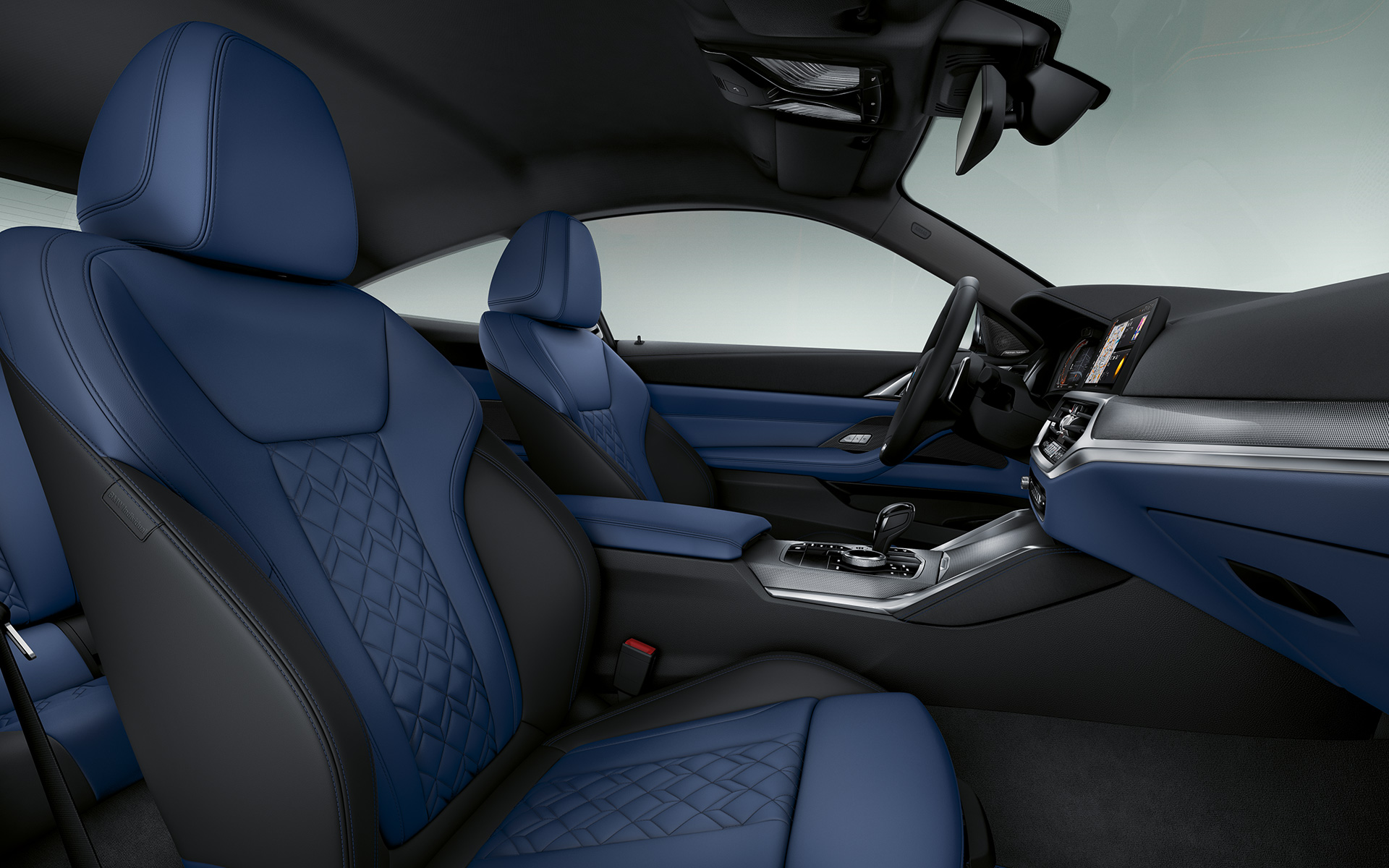 Equipamiento de cuero ampliado Merino BMW Individual | Fjord Blue/Black BMW Serie 4 Coupé Individual 2020 G22 Equipamiento de cuero ampliado Merino BMW Individual | Fjord Blue/Black BMW Serie 4 Coupé Individual 2020 G22