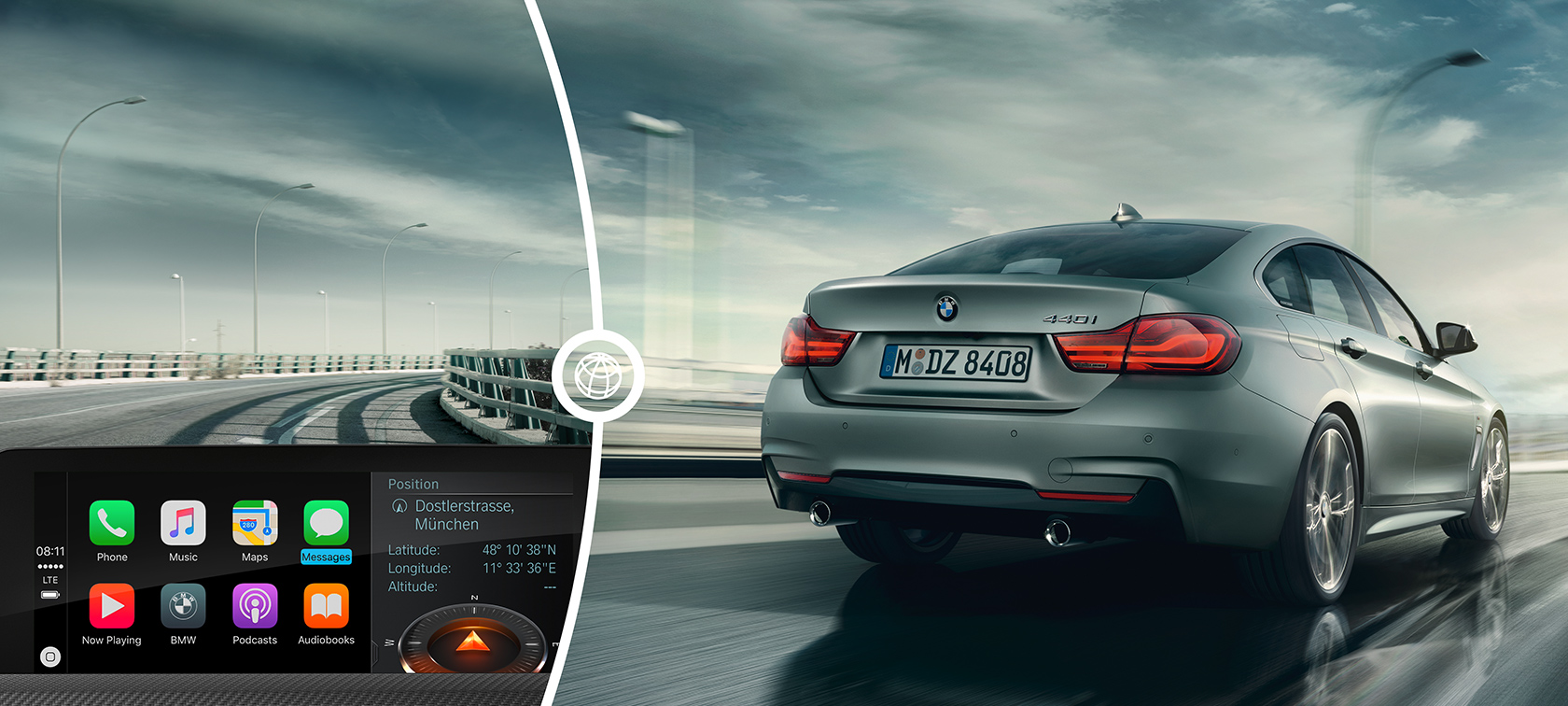 BMW Serie 4 Gran Coupé, Apple CarPlay®. BMW Serie 4 Gran Coupé, Apple CarPlay®.