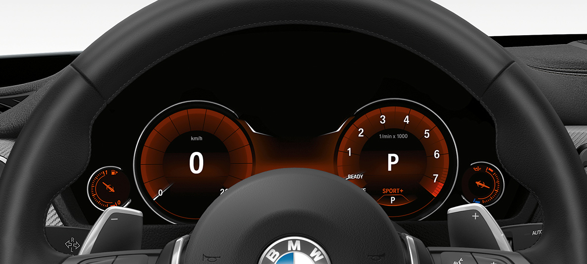 Pantalla de Instrumentos, BMW Serie 4 Gran Coupé. Pantalla de Instrumentos, BMW Serie 4 Gran Coupé.