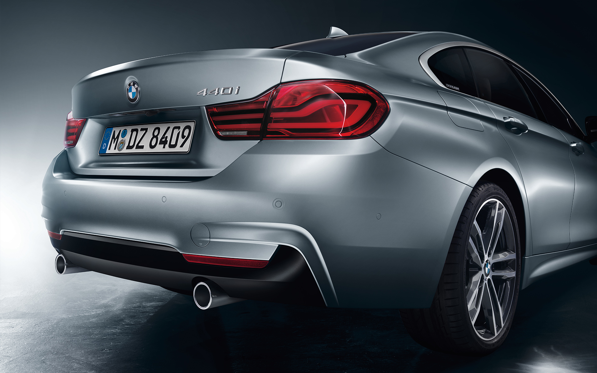 Vista trasera, BMW Serie 4 Gran Coupé. Vista trasera, BMW Serie 4 Gran Coupé.
