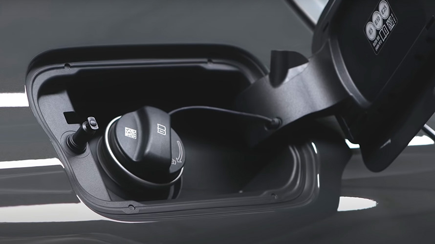 BMW Híbrido Enchufable, tapa del depósito BMW Híbrido Enchufable, tapa del depósito, primer plano