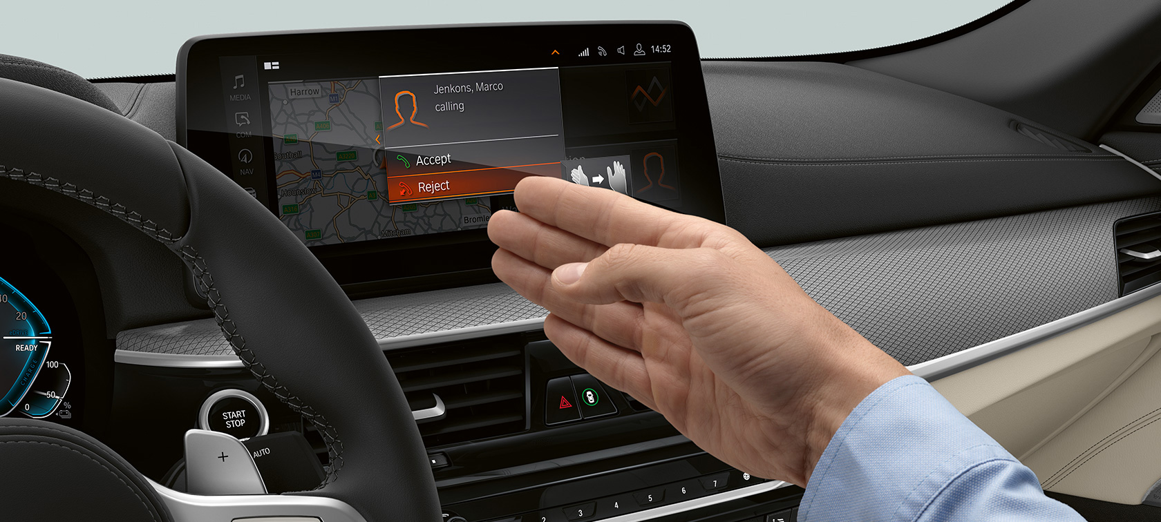 Tecnologías BMW Serie 5 G30 Display de información BMW Serie 5 G30 Renovación 2020 interior, puesto de conducción