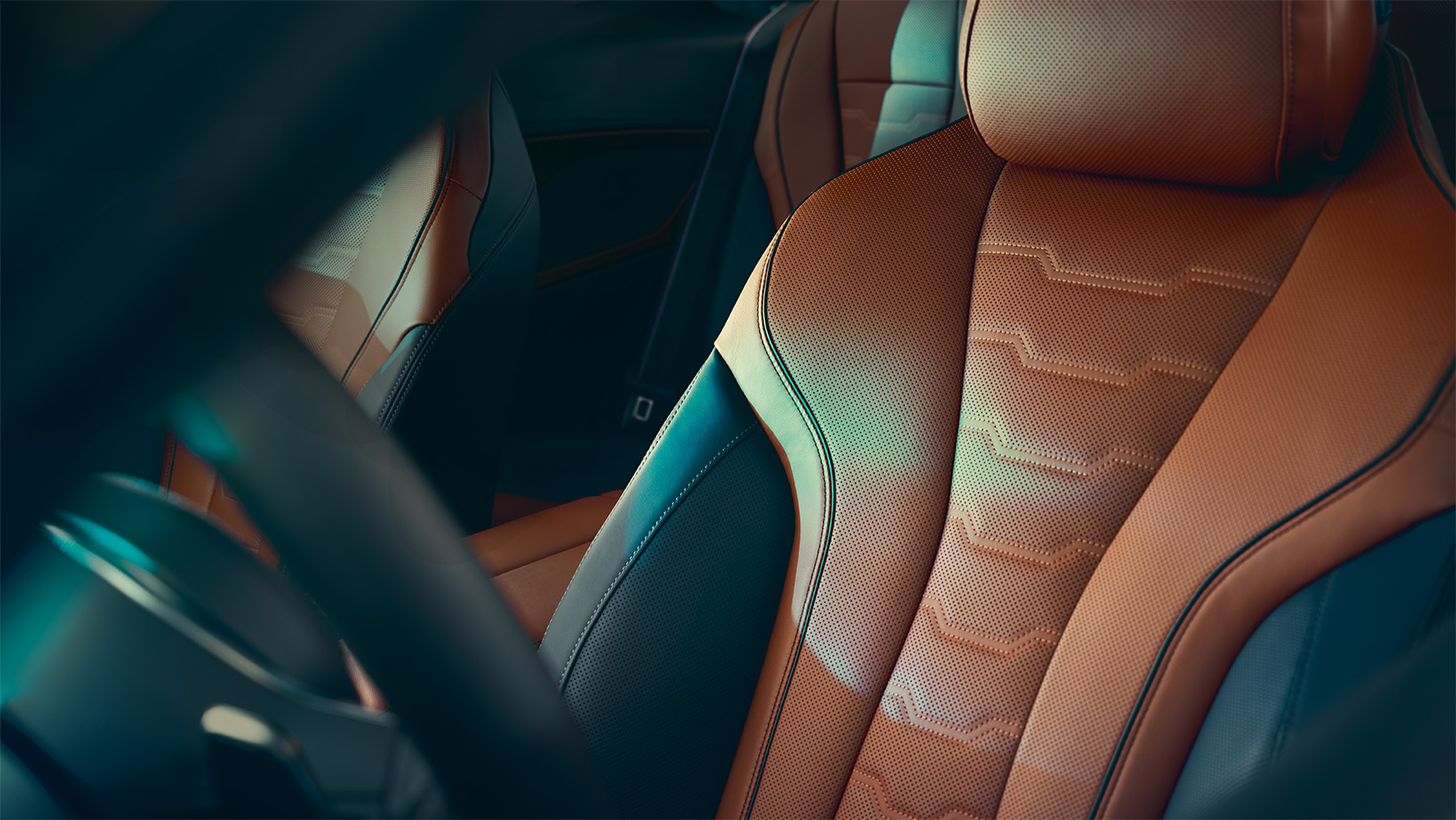 El BMW Serie 8 Coupé, asiento multi-funcional Acercamiento del asiento multi-funcional del BMW Serie 8 Coupé en piel Merino.