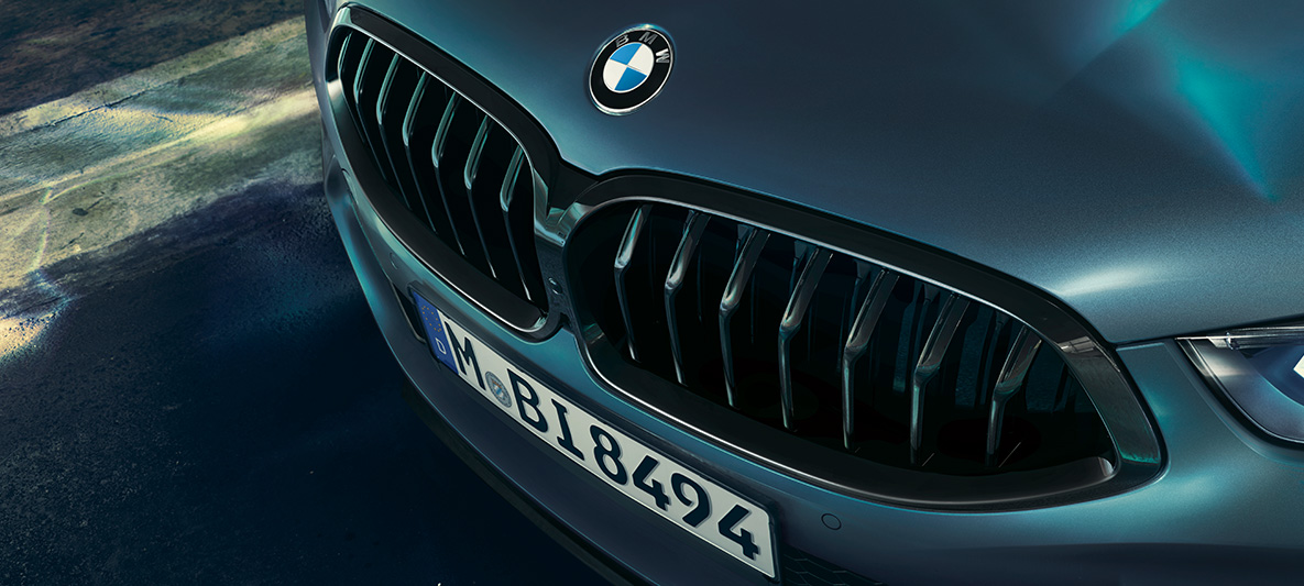 BMW M850i Coupé First Edition, Parrilla BMW Close up de la parrila del BMW M860i Coupé First Edition