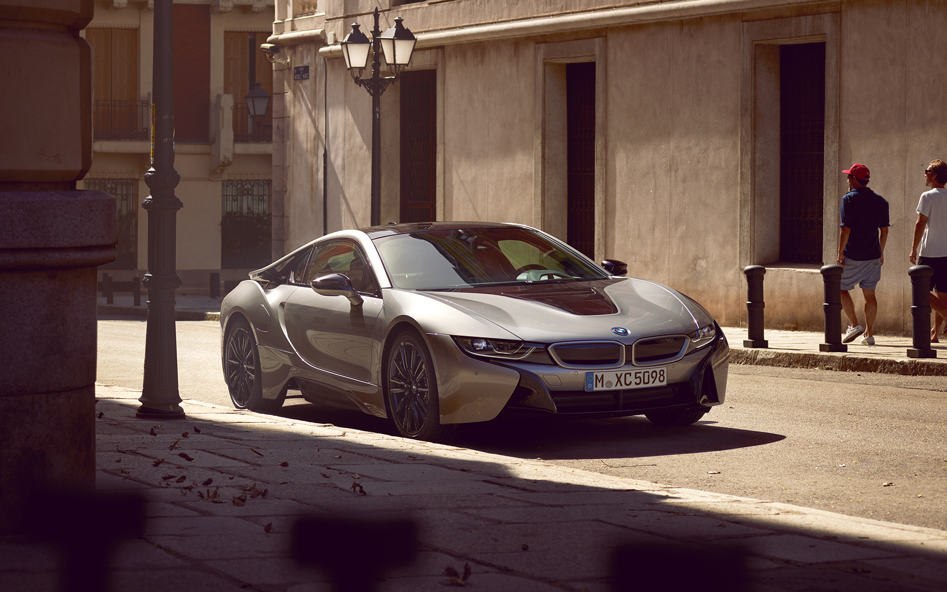 Frente del coche híbrido BMW i8