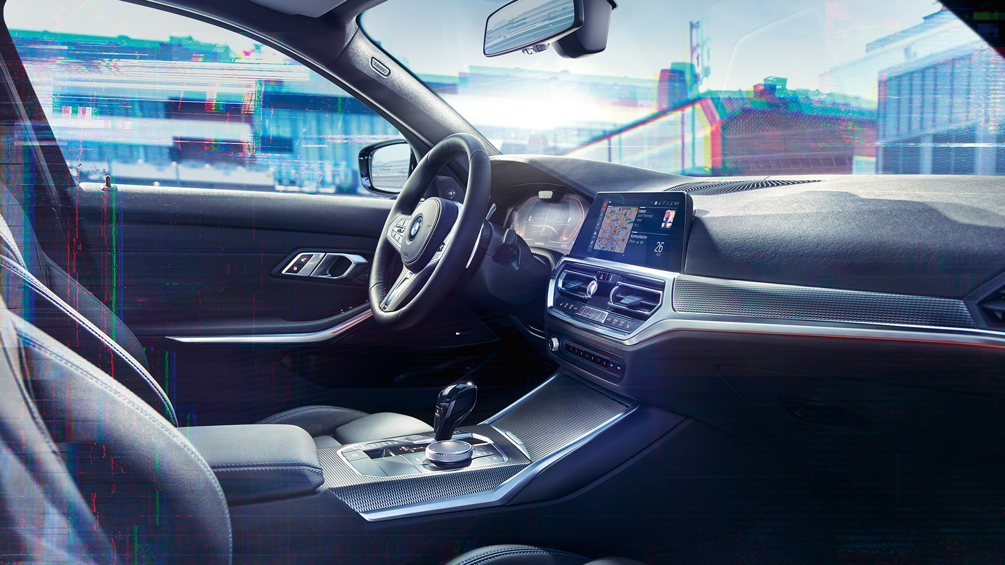 Interior BMW M340i xDrive Sedán BMW M340i xDrive Sedán G20 Black Sapphire metalizado, interior