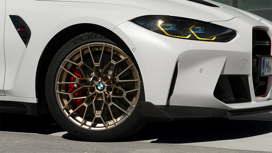 BMW M3 CS G80 Llantas de aleación ligera con exclusivo diseño CS y neumáticos Track