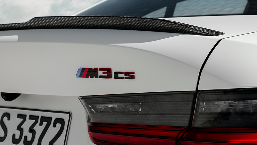 BMW M3 CS G80 Emblemas específicos de CS