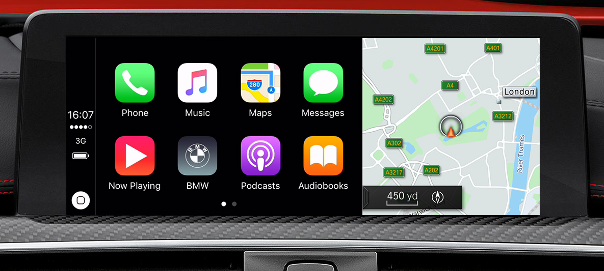 BMW M4 Coupé, preparación para Apple Carplay. BMW M4 Coupé, preparación para Apple Carplay.