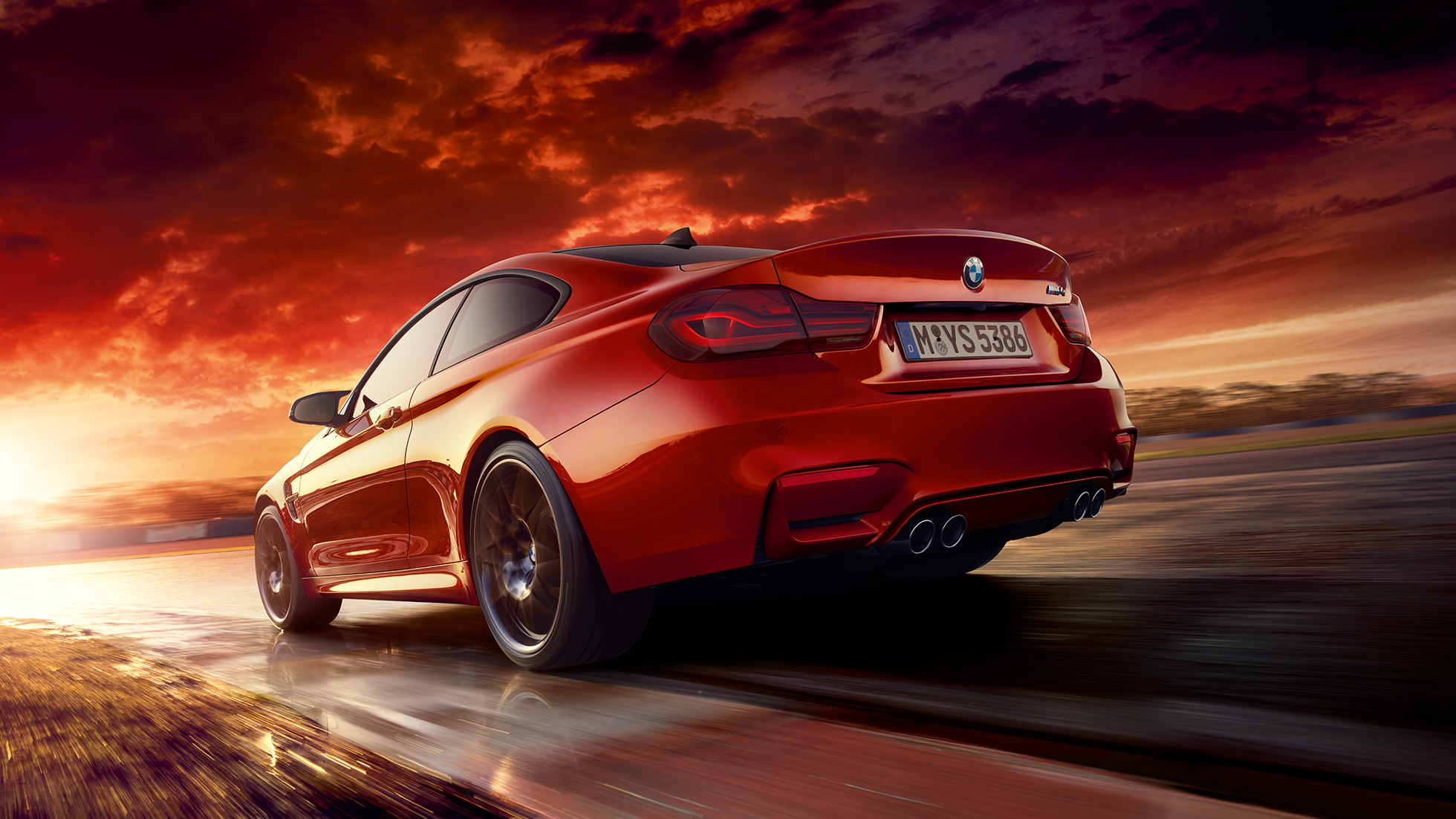 BMW M4 Coupé, toma trasera BMW M4 Coupé, diseño, toma trasera