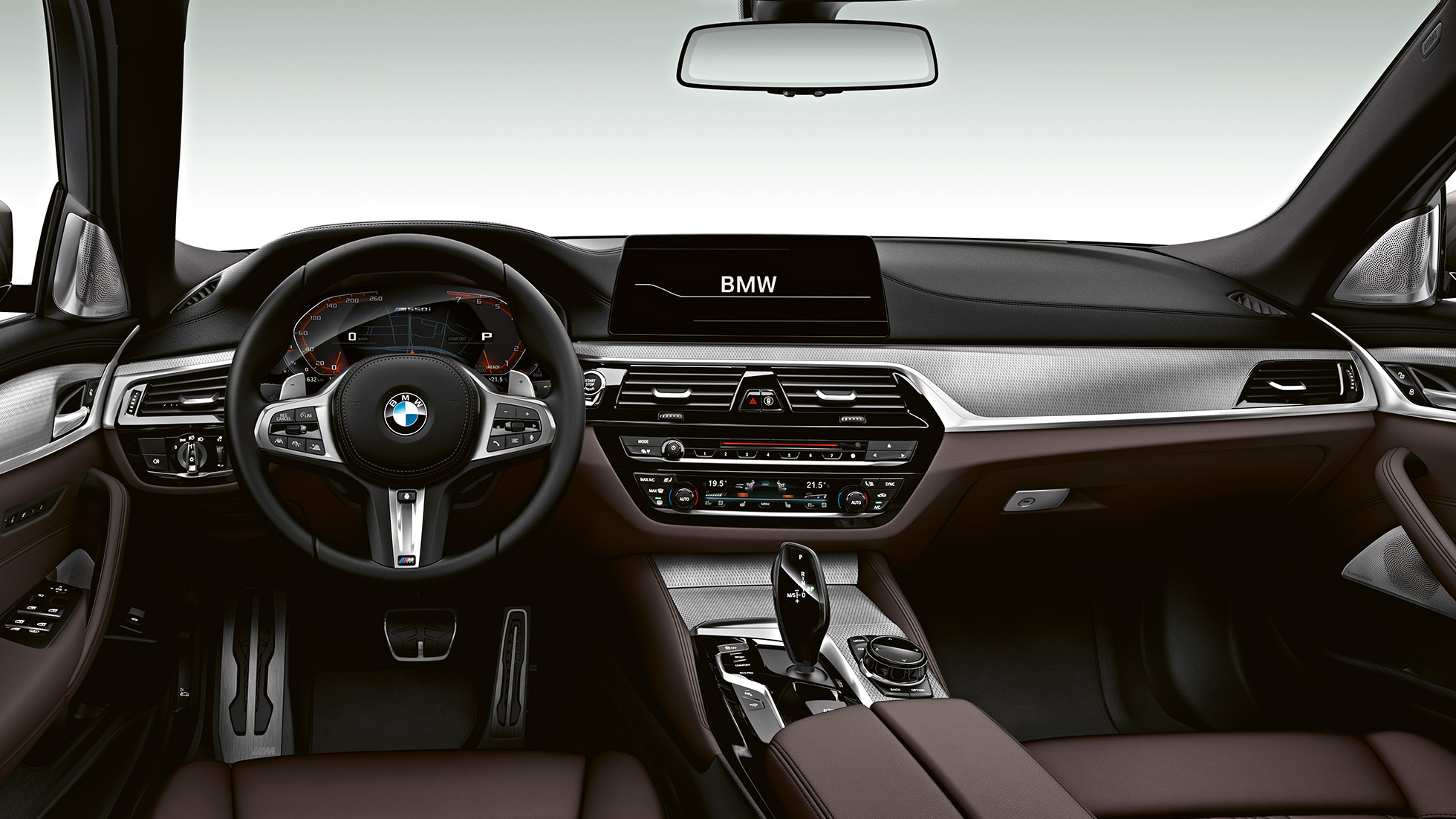 Diseño interior. Cabina del BMW M550i y del BMW M550d.