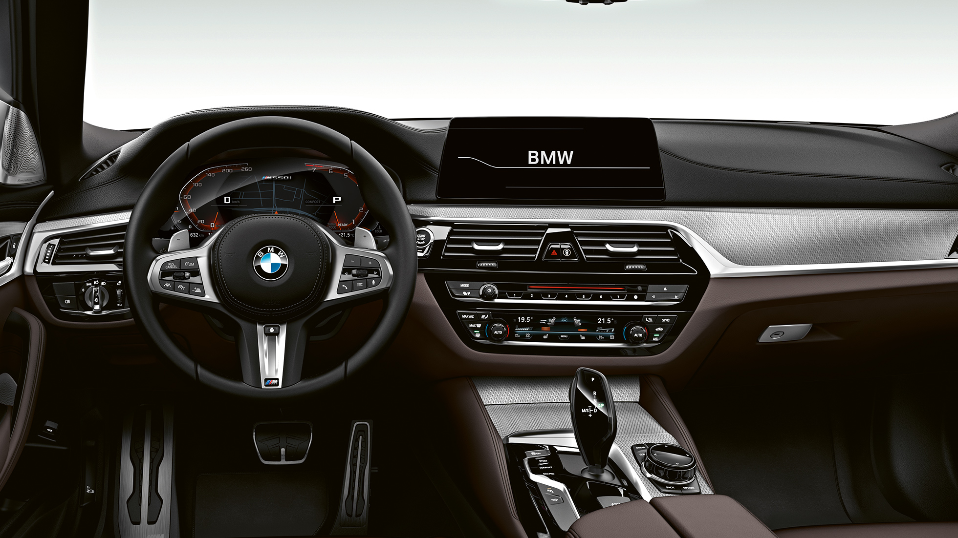 Cabina. Diseño de la cabina del BMW M550i y del BMW M550d.