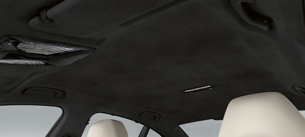 Techo Alcantara Anthrazit del modelo de auto M5 Interior del techo del carro deportivo M5