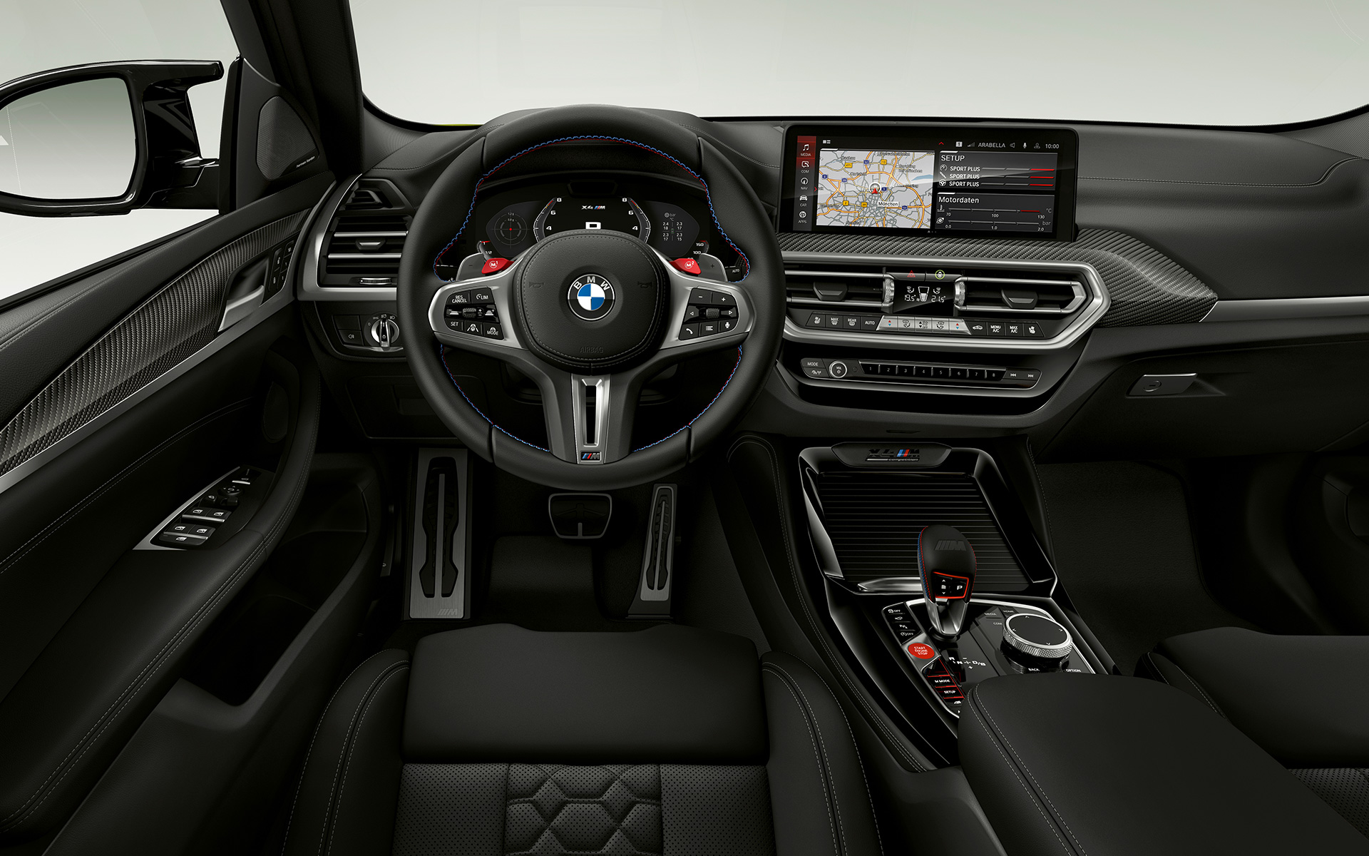 BMW X4 M Competition F98 LCI Renovación 2021 Puesto de conducción Interior