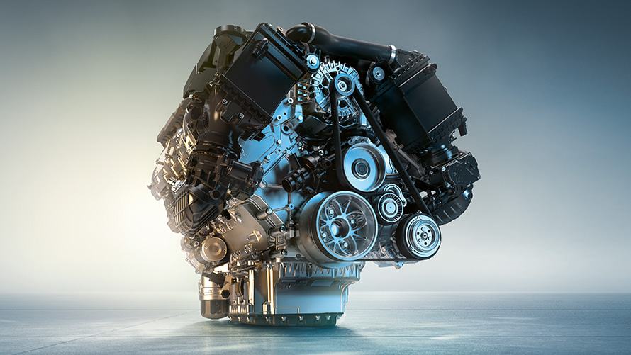 Motor de gasolina M TwinPower Turbo BMW X5 M50i Motor de gasolina M TwinPower Turbo de 8 cilindros BMW X5 M50i
