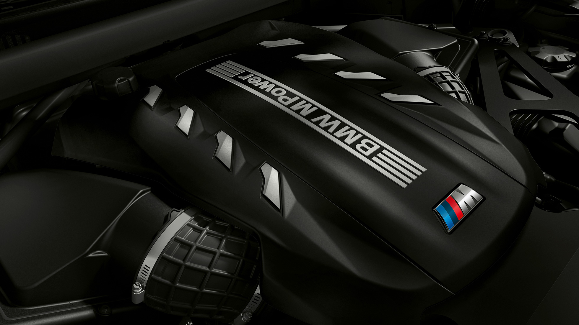 Motor de gasolina M TwinPower Turbo de alto rendimiento de 8 cilindros BMW X5 M Competition Motor de gasolina M TwinPower Turbo de alto rendimiento de 8 cilindros BMW X5 M Competition acercamiento