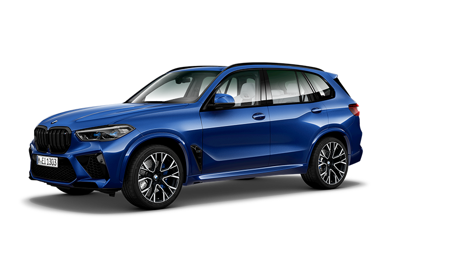 BMW serie M BMW X5 M F95, vista de tres cuartos del lateral BMW serie M BMW X5 M F95, vista de tres cuartos del lateral
