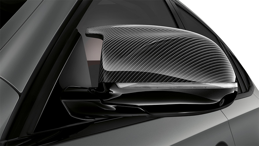 BMW X6 M Competition F96 2023 Carcasas M de fibra de carbono para los espejos retrovisores