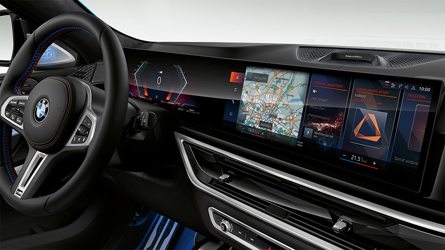 BMW X6 M60i xDrive G06 MP Puesto de conducción, primer plano