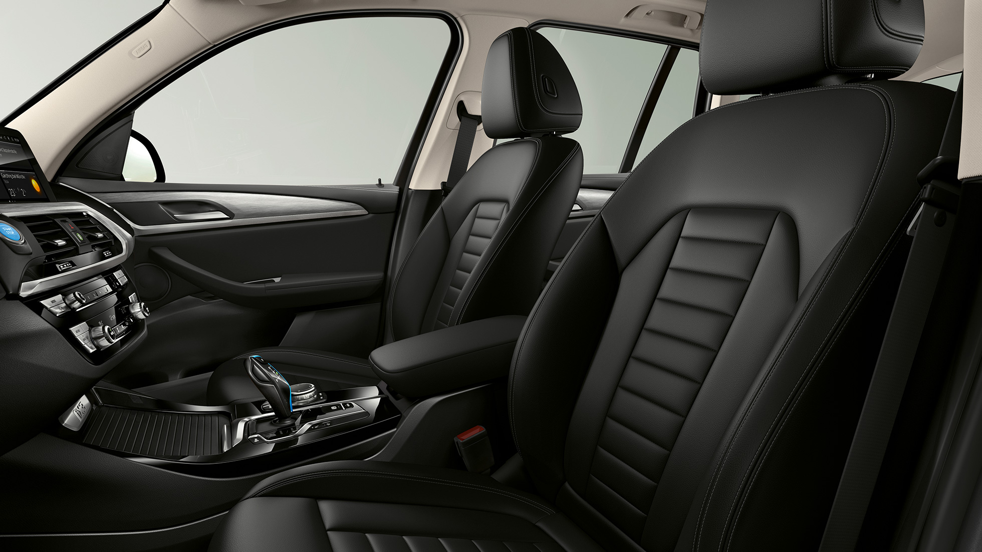 BMW iX3 G08 Acabado Inspiring Asientos deportivos en cuero Vernasca Mokka BMW iX3 G08 2020 Acabado Inspiring Asientos deportivos para conductor y acompañante en cuero Vernasca Mokka Interior