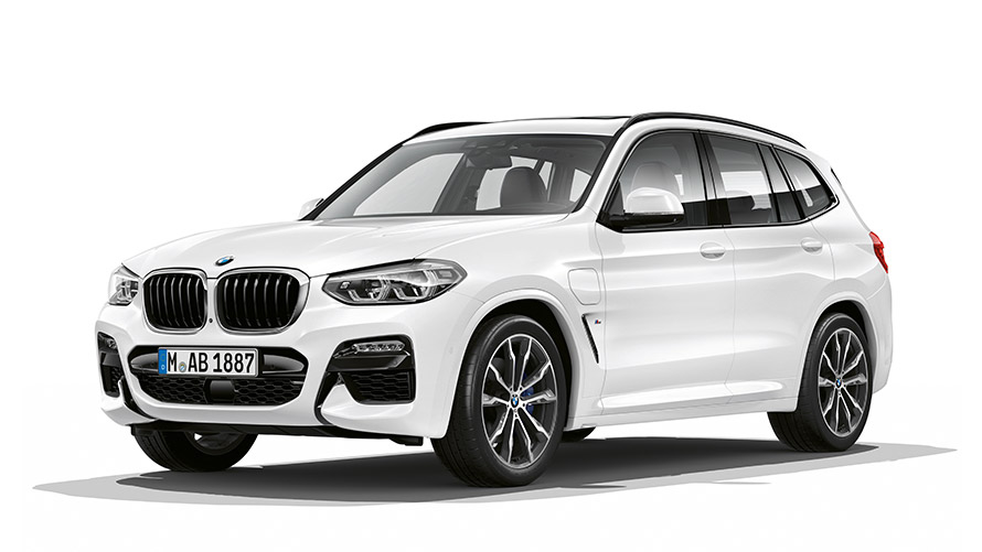 Modelos BMW X BMW X3 Híbrido Enchufable G01, vista de tres cuartos del lateral Modelos BMW X BMW X3 Híbrido Enchufable G01, vista de tres cuartos del lateral