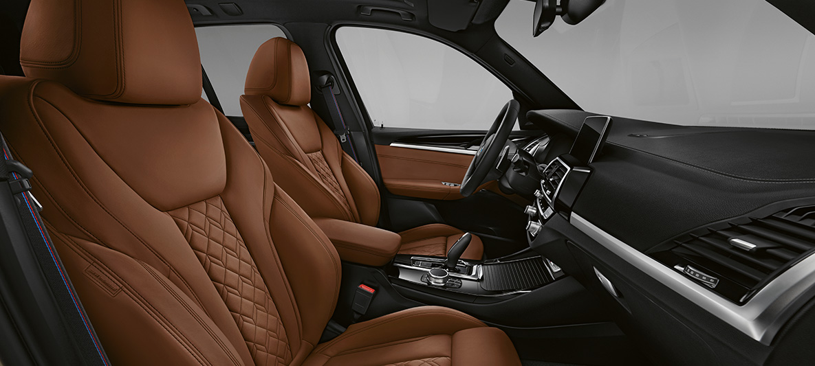 BMW X3, piel ‘Merino’ de grano fino extendido BMW Individual en Tartufo BMW X3, piel ‘Merino’ de grano fino extendido BMW Individual en Tartufo