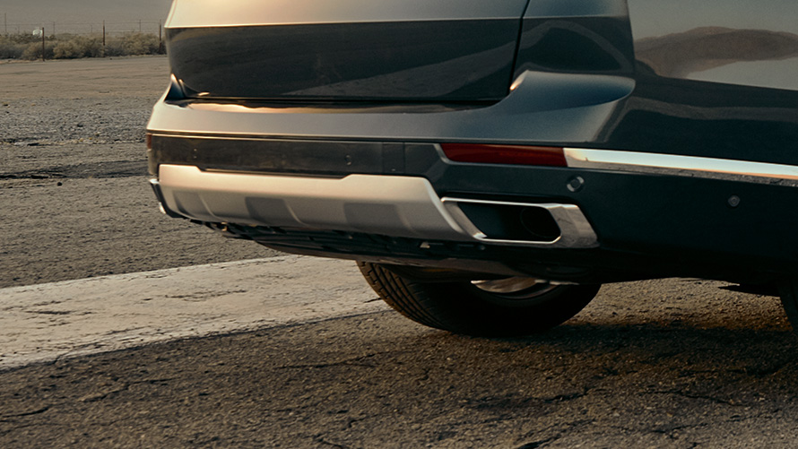 Sistema de escape deportivo M BMW X7 G07 2019 Primer plano de la zaga