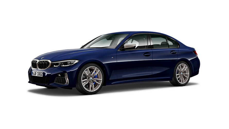 BMW M340i Sedán G20 2019 Vista de tres cuartos del lateral BMW M340i Sedán G20 2019 Vista de tres cuartos del lateral