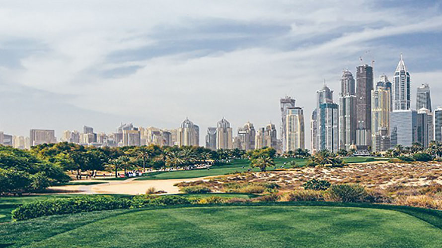 Emirates Golf Club: sede de la final mundial 2016 Torneo de golf de los carros de lujo BMW en Dubái