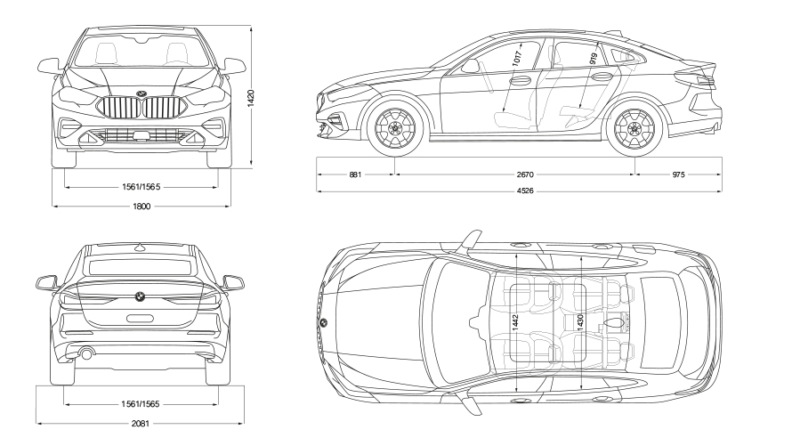 Ficha técnica del nuevo BMW Serie 2 Gran Coupé