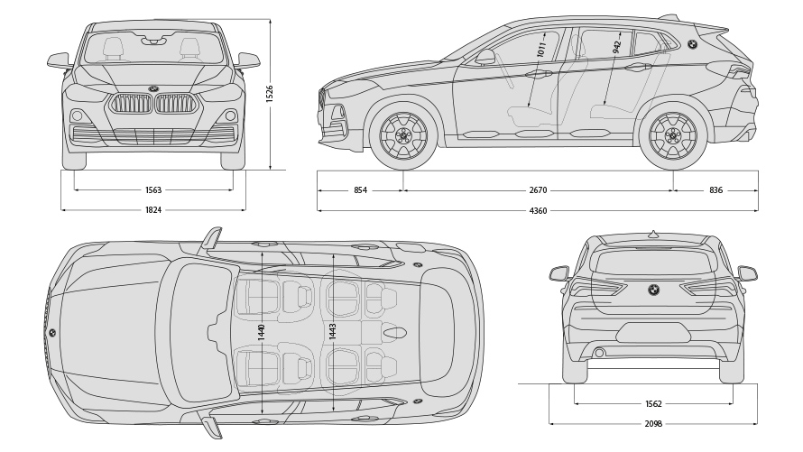 Suv de lujo X2 motores y datos técnicos BMW México