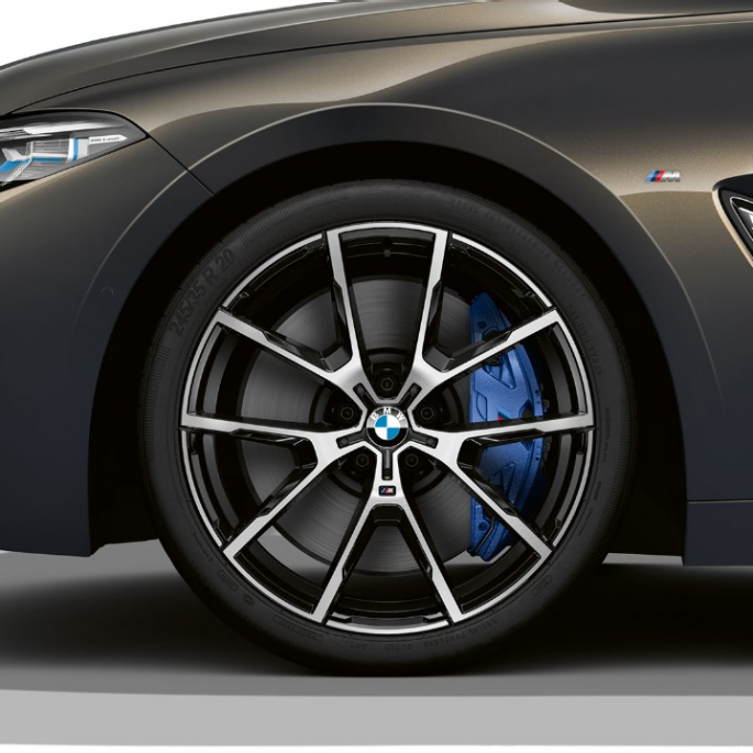 BMW M850i xDrive, Gris Dravit metálico, rines de aleación ligera de 20” con radio en Y 728 M. BMW M850i xDrive, Gris Dravit metálico, rines de aleación ligera de 20” con radio en Y 728 M.