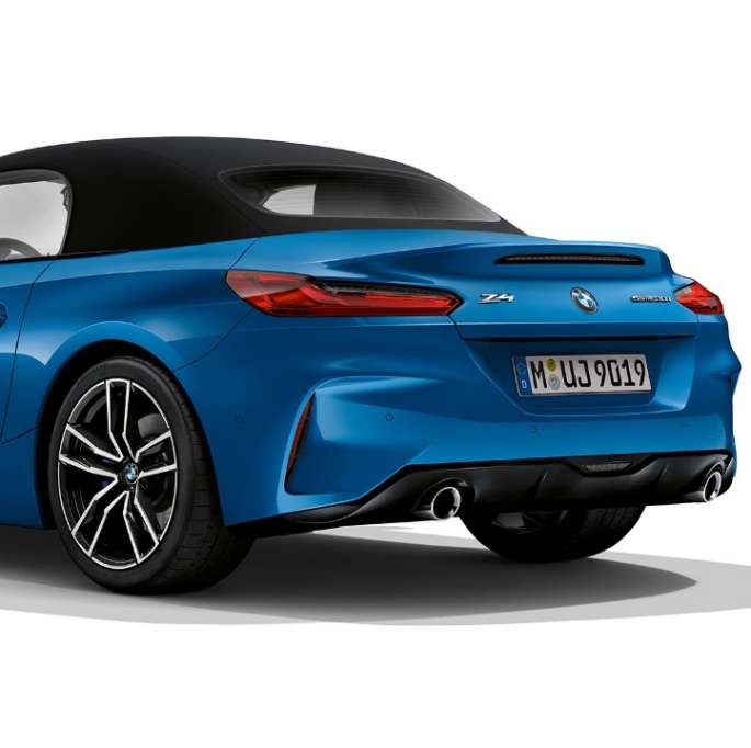 BMW Z4 Roadster Modelo M Sport BMW Z4 Roadster Modelo Deportivo MSport, vista trasera de tres cuartos